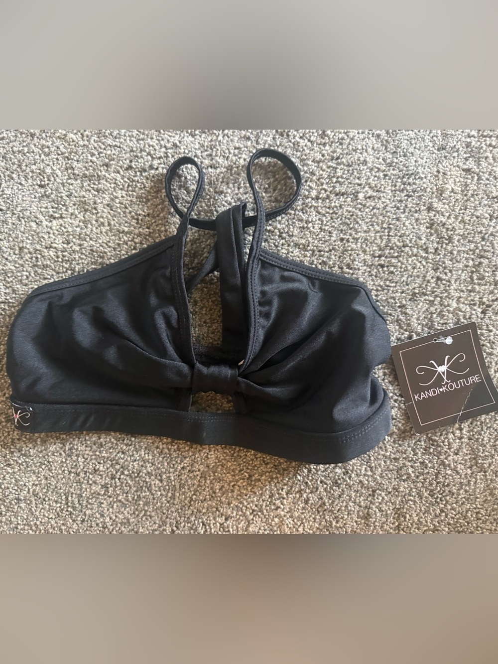 Kandi KoutureBlack Strappy Bra top - Junior/teen small 3/5 NWT